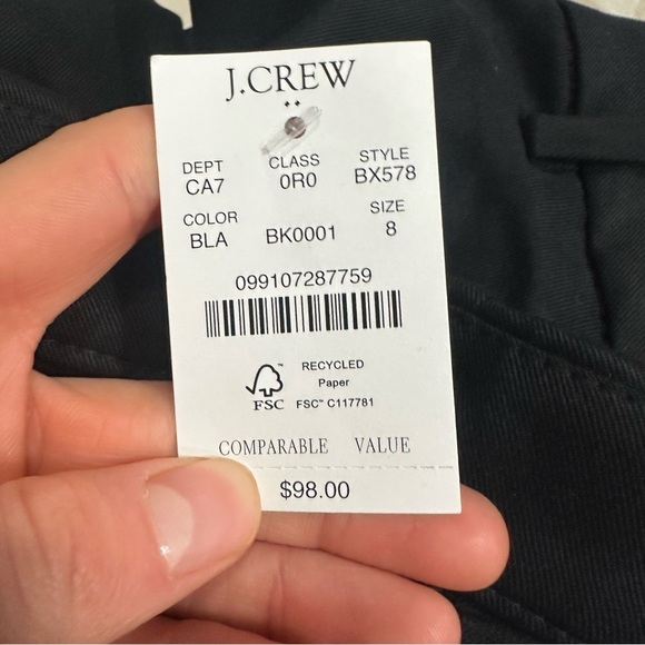 J crew Wide-leg pleated twill trouser pant - Picture 5 of 5